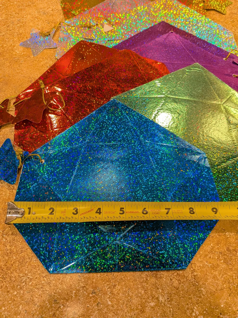 10) NEW Origami star / pentagon gift boxes
